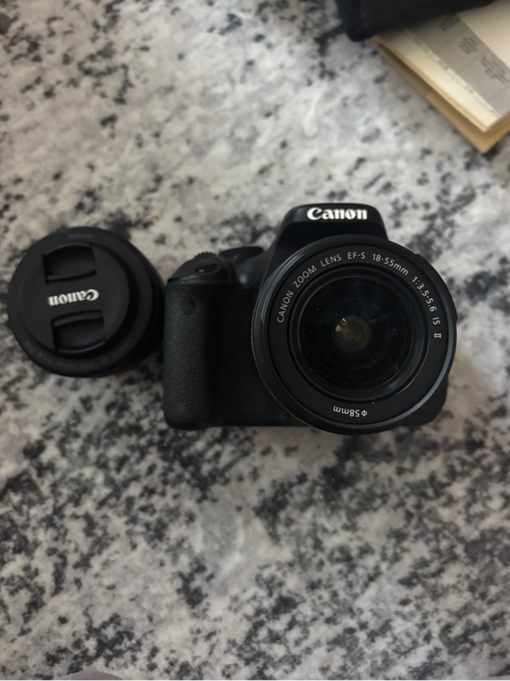 Canon Rebel T3i—Black DSLR with 18-55mm and 50 mm Lens